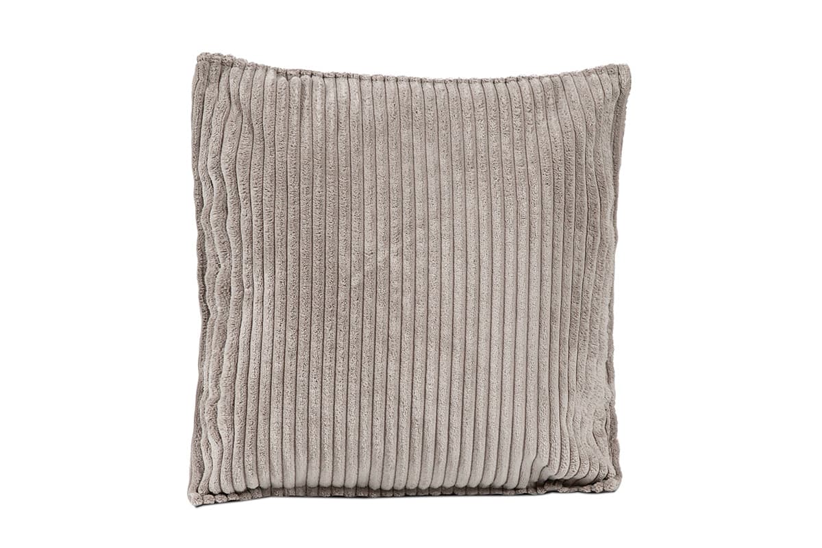 Coussin Malo Velours cotelé gris clair